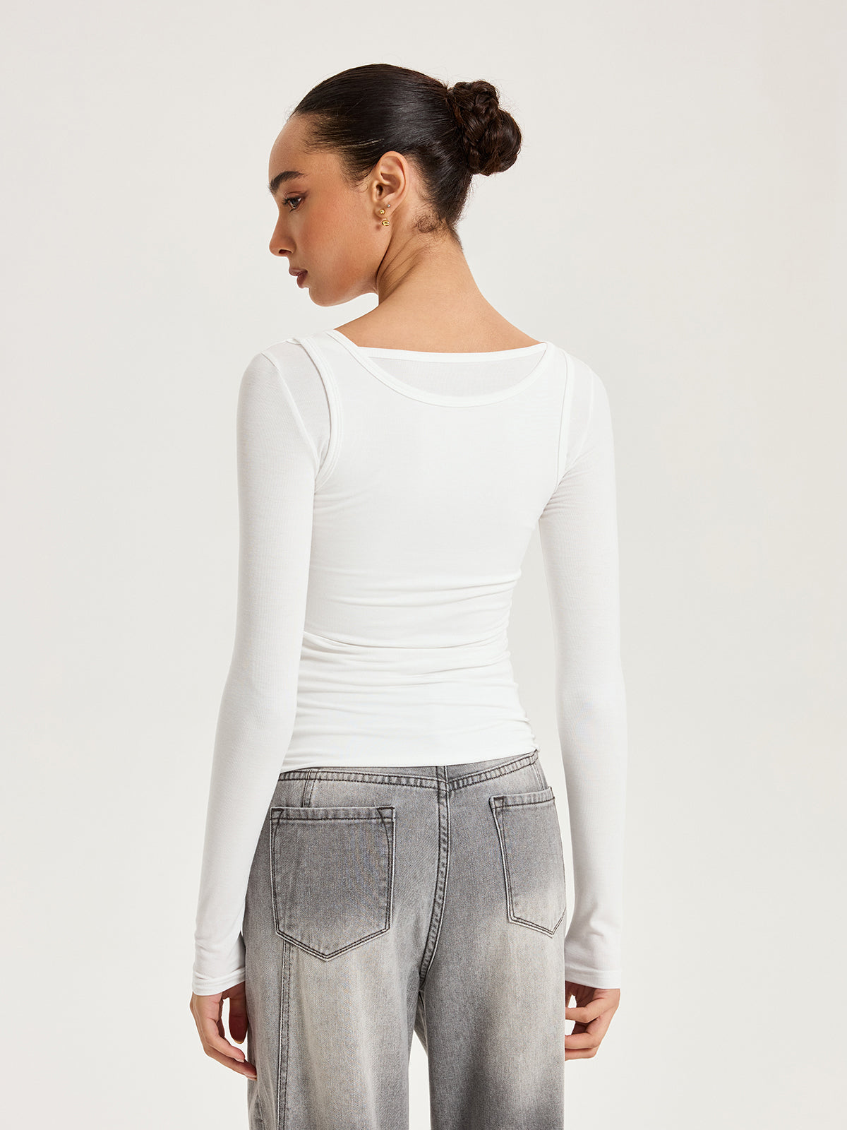 2 in 1 Long-Sleeve Top